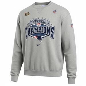 New England Patriots Sweatshirt 2003 AFC Champions Vintage Deadstock NEW Size XL